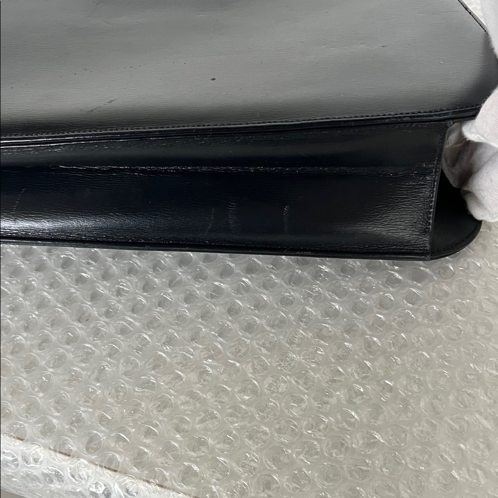 Cartier Inky Blue Leather Flap Bag Purse / Clutch - Picture 14 of 16